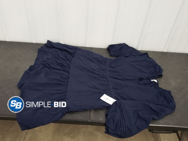 Lot 58-70565 - Time and Tru Long Sleeve Navy Blue Dress - Size XXL (20) - Appears Unused