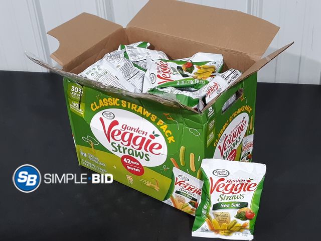 Lot 58-21458 - VEGGIE STRAWS! Classic Straws pack - 42 individually packaged - unopened