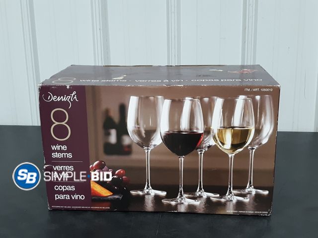 Lot 58-34635 - Denizhi WINE Stems - set of (6) - appears unused