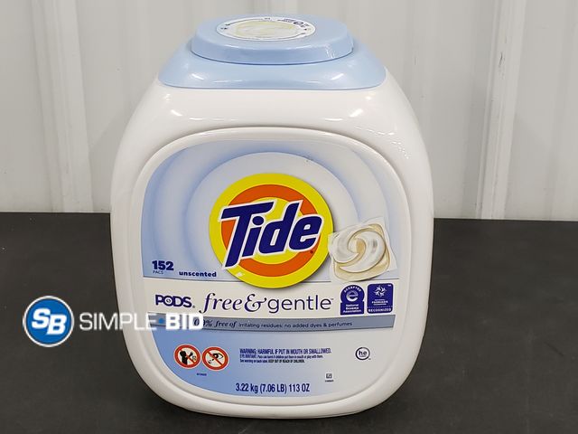 Lot 58-71823 - TIDE! Free and Gentle Laundry pods 152 - unopened - HE