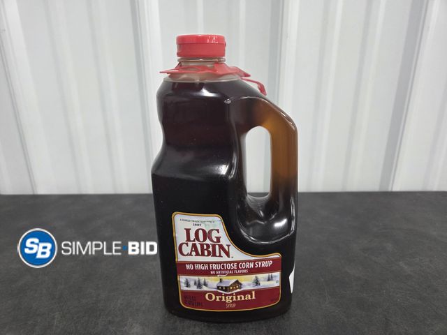 Lot 58-68758 - LOG CABIN syrup 64 fl oz - unopened