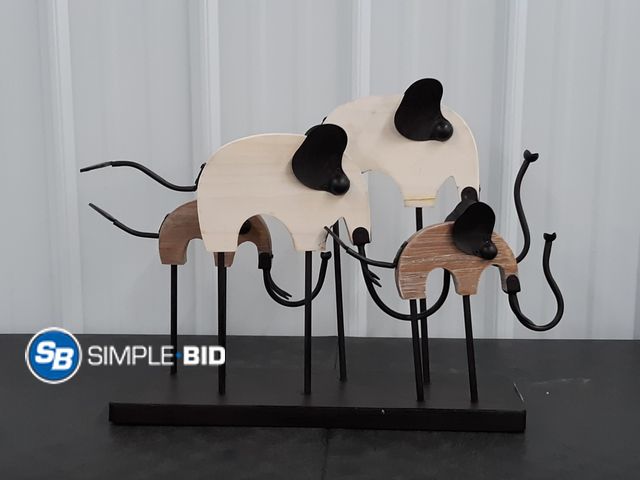 Lot 58-33447 - Decorative Elephant Mantle Decor