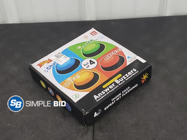 Lot 58-54118 - New Set of 4 Answer Buzzers - Lights and sounds