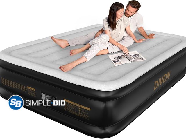 Lot 58-63132 - New DIVON Air Mattress Full with Built in Pump,18’’High Blow Up Mattress Full with Wave Pattern,Self...