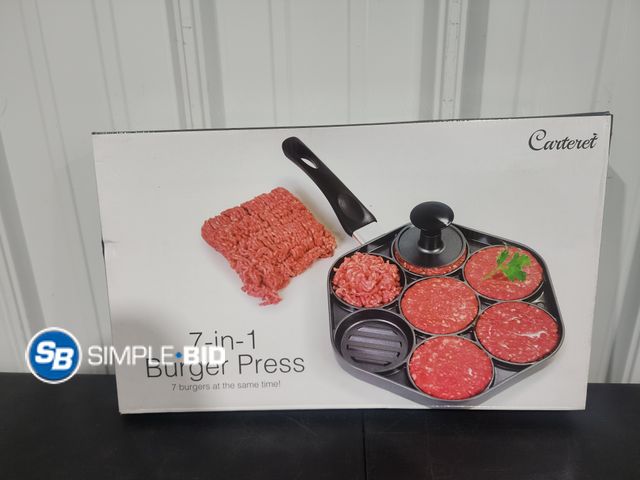 Lot 58-28456 - New Carteret 7 in 1 BURGER PRESS