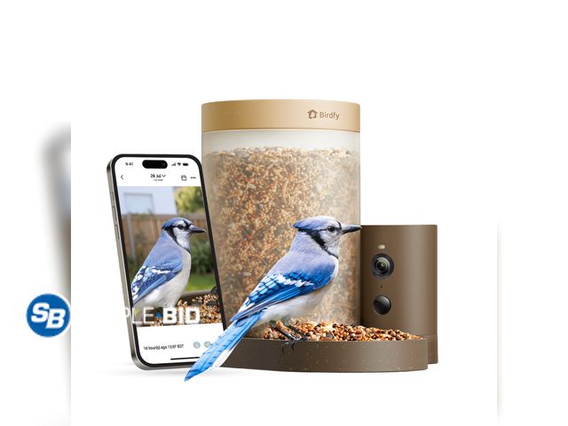 Lot 58-71174 - Birdfy Smart Bird Feeder with Camera, 6000+ AI Species Identification, 1080P HD Video, Instant App A...
