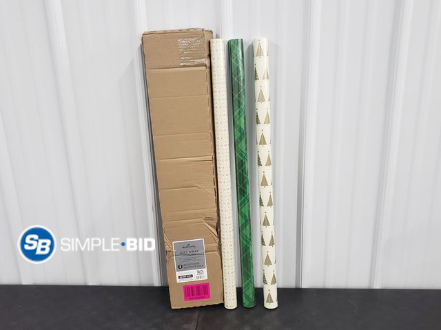 Lot 58-41379 - CHRISTMAS! Lot of (3) Rolls of CHRISTMAS paper - super Cute!