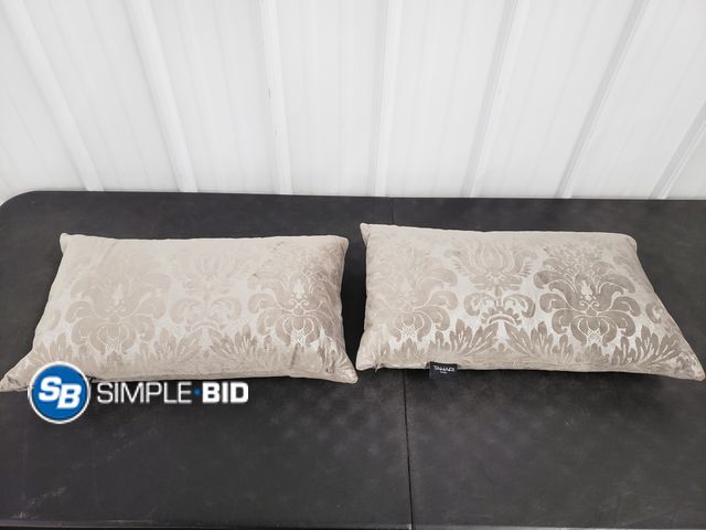 Lot 58-69312 - Lot of (2) Oblong Throw Pillows - in good condition