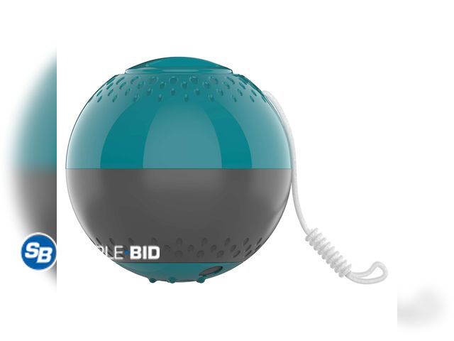 Lot 58-26949 - New Mainstays Floating Chlorinator with Refill Indicator in Teal &amp; Grey- 6 in x 6 in x 6.75 in -...