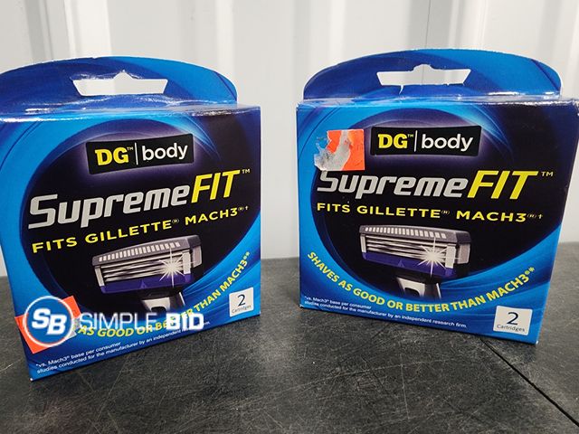 Lot 58-40288 - Lot of (2) New Supreme fit blades -- Fits Gillete Mach3 2 Cartridges in each