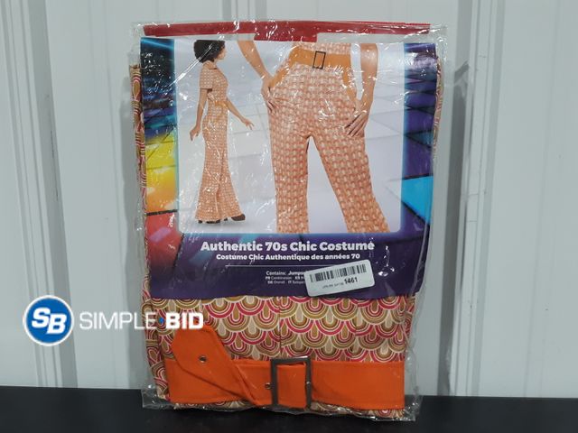 Lot 58-35182 - Authentic 70s Chic Costume - Size Small - Appears Unworn in Package