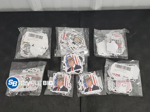 Lot 58-65954 - Lot of New Vinyl Stickers for laptops, tumblers and more - variety of styles - approx. 300+