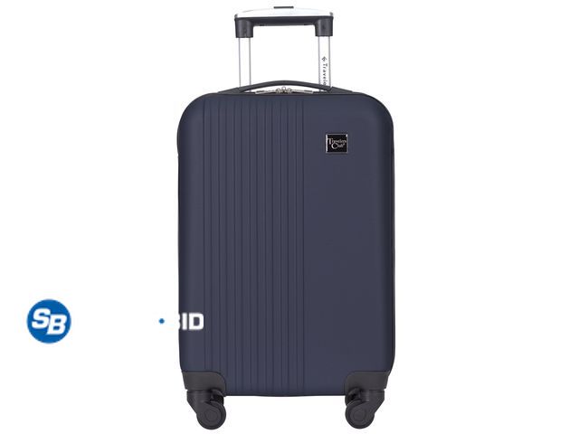 Lot 58-37521 - New Travelers Club 20-Inch Hard Side Spinner Rolling Carry-on - Blue