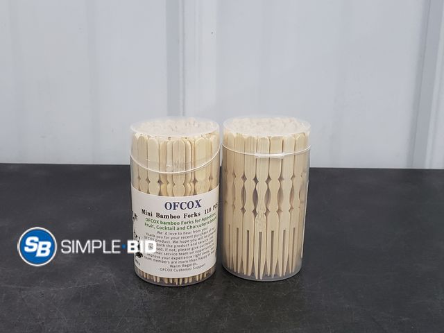 Lot 58-53815 - Ofcox Mini Bamboo Forks (200) Pieces
