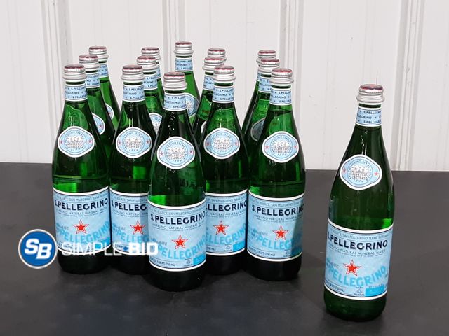 Lot 58-25998 - S. PELLEGRINO! Lot of (15) S. Pellegrino sparkling Natural Mineral water - 25.3 fl oz each - unopene...
