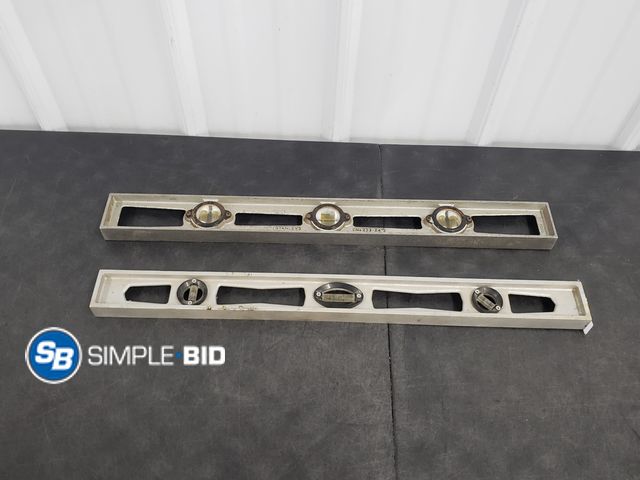 Lot 58-67188 - Lot of (2) Heavy Duty Metal Levels