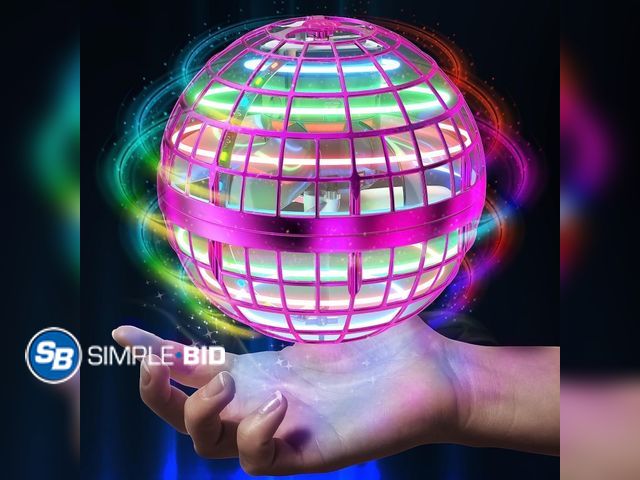 Lot 58-26887 - New Flying Ball Toys, Hover Orb, Upgrade Flying Orb Hand 360°Rotating LED Lighting Effects Cool Toys...