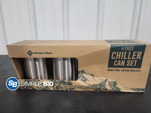 Lot 58-32383 - Member's Mark 4 piece Chiller Can Set -- Double wall vacuum insulated - appears unused