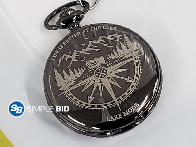 Lot 58-53235 - Lake Life Compass with Chain