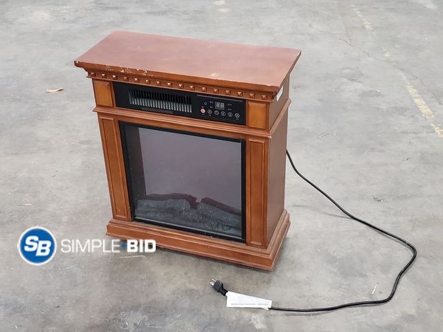 Lot 58-40286 - Wooden Fireplace - Works - approx. 24" x 28" - used but in good condition