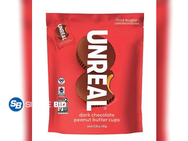 Lot 58-72479 - Unreal Dark Chocolate Peanut Butter Cups, 10.05 oz. - 18 individually wrapped - unopened - expired