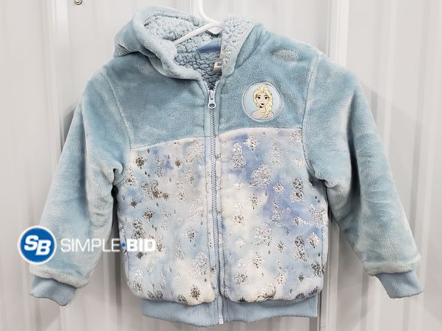 Lot 58-40181 - GIRLS! Disney Frozen Elsa - zip up fleece sweater - SIZE S - very light use - in good condition