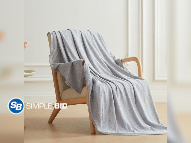 Lot 58-84052 - New COOVA Lightweight Knit Throw Blanket for Couch, Decorative Blanket, Soft and Cozy Throw for Sofa...