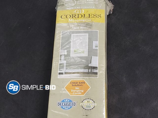 Lot 58-59565 - Achim GII Cordless Morningstar 1" Vinyl Mini Blind 59"W x 64"L