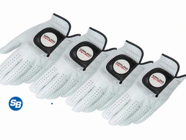 Lot 58-70494 - New Kirkland Signature Premium Leather Golf Glove for Left Handed - 4-Pack Small