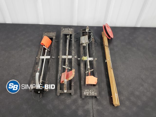 Lot 58-83392 - Lot of (3) Polar Tip ups for Ice Fishing - used but in good condition
