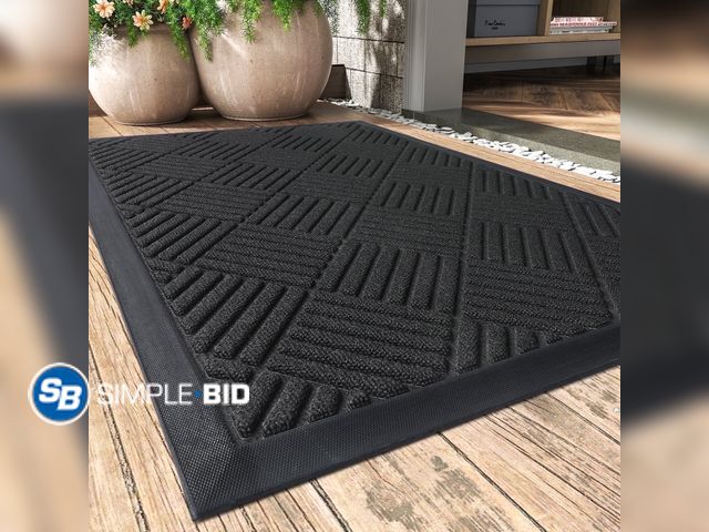 Lot 58-58108 - New SIXHOME Outdoor Mat Non Slip Doormat 17"x30" Front Door Mat Outside Absorbent Rubber Welcome Mat...