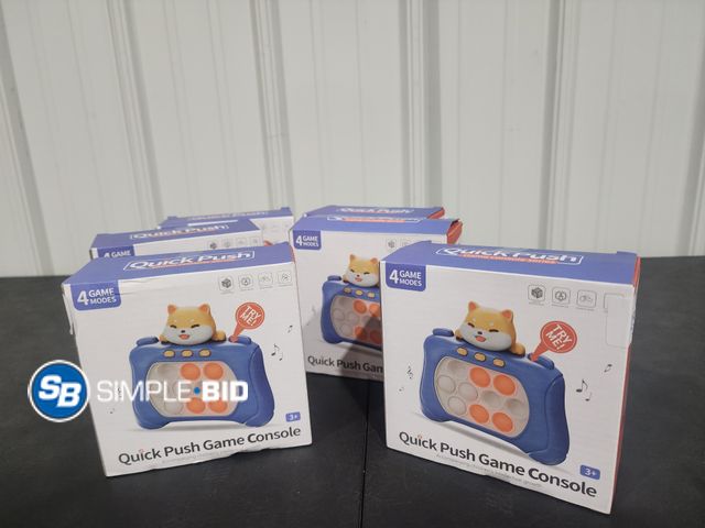 Lot 58-28457 - Lot of (6) New Temi Pop Fidget Quick push game Console -- 4 game modes