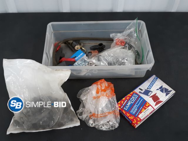 Lot 58-33689 - Tote of Misc Items, Puzzles, Tools, Parts and more