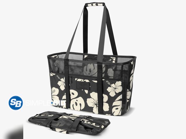 Lot 58-74066 - Aloha Collection Collapsible Beach Tote - appears unused