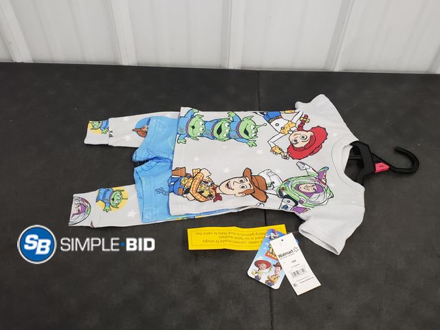 Lot 58-72278 - Toy Story Pajamas with Shirt, Shorts and bottoms - Size 18 Months - NWT