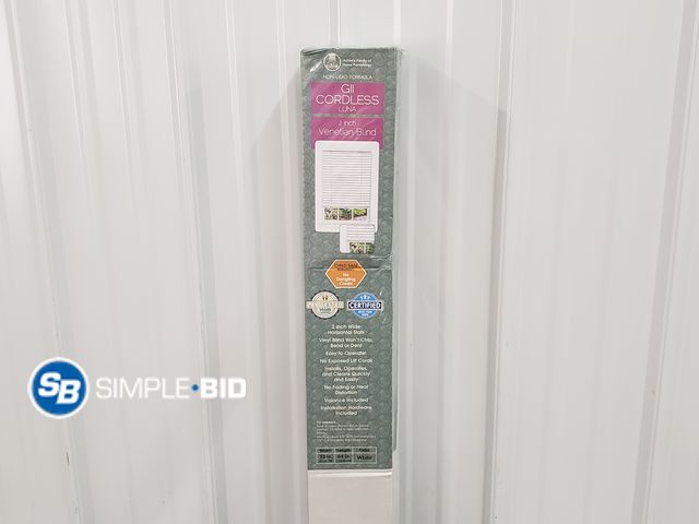 Lot 58-80389 - Achim GII COrdless Luna 2" Venetian blinds 33 x 64 White - New