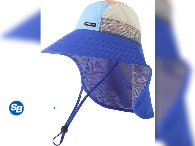 Lot 58-39085 - New Moon Kitty Baby Girls Sun Hats Infant Toddler Sun Hat Kids Summer Water Hat Outdoor Adjustable W...