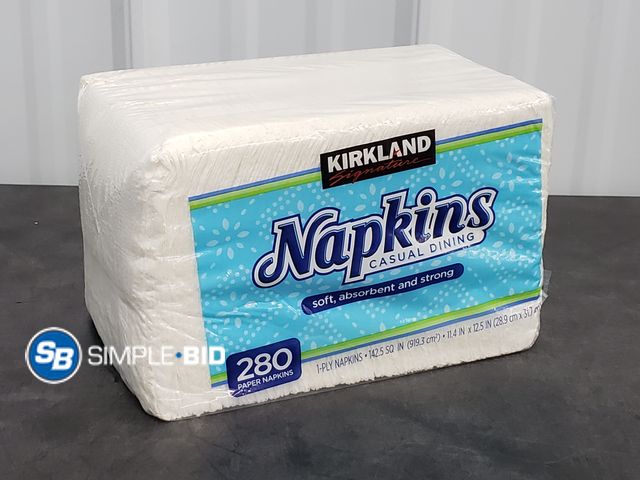 Lot 58-50178 - NAPKINS! Kirkland Napkins 280 - unopened