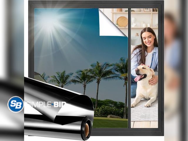 Lot 58-77661 - Lot of (3) New Viseeko Window Privacy Film, Frosted Static Cling, 17.5" x 78.7" | UV Blocking, Stati...