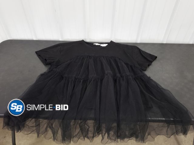 Lot 58-77393 - Women's jade by Jane Black Dress Tutu Shirt-Dress - SIZE 2XL - very light use - in good condition