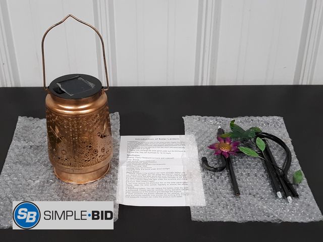 Lot 58-20855 - Solar Lantern Garden Decoration - Appears Unused