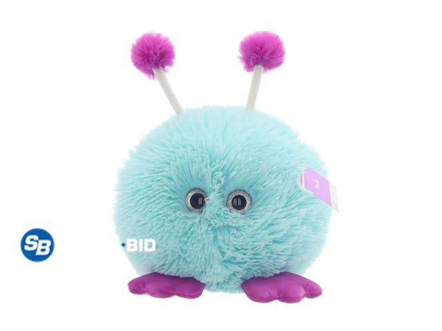 Lot 58-80547 - Lot of (2) New Medium Pom Pom Creature Plush, Teal, 14",