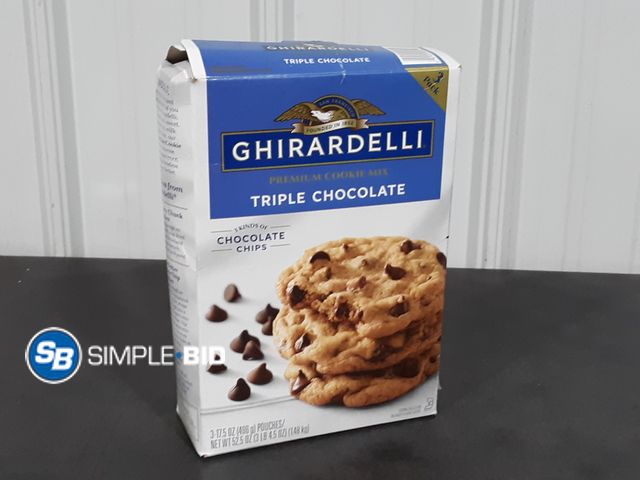 Lot 58-35599 - GHIRARDELLI - Triple Chocolate chip cookies 3 pouches - unopened