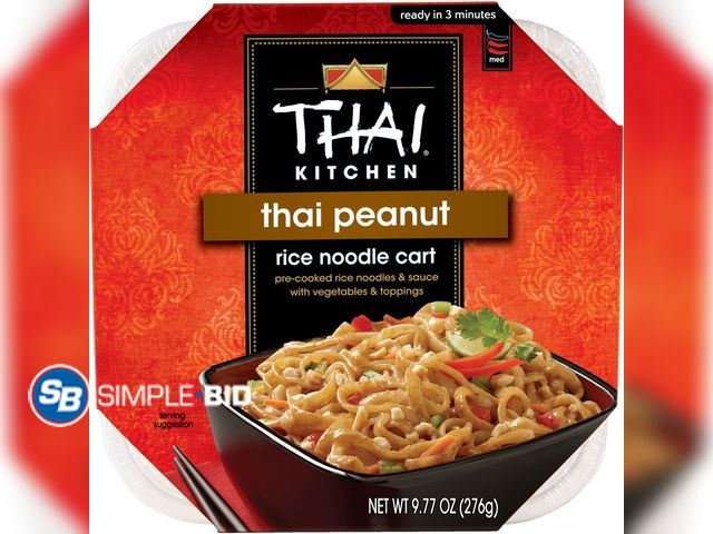 Lot 58-72362 - Lot of (3) Thai Kitchen No Artificial Flavors Gluten Free Thai Peanut Rice Noodle Cart, 9.77 oz Cup ...