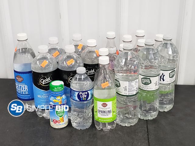 Lot 58-67969 - DRINKS! Lot of Various drinks, including Water, Sparkling Water and more - unopened