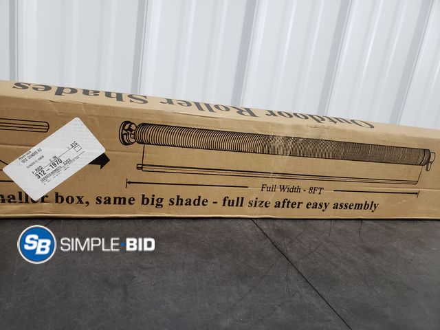 Lot 58-74480 - Outdoor Roller Shade 8ft Mocha