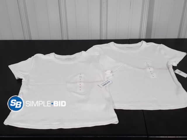Lot 58-34986 - Lot of (2) GIRLS Old Navy Ribbed T-shirts - SIZE L - NWT
