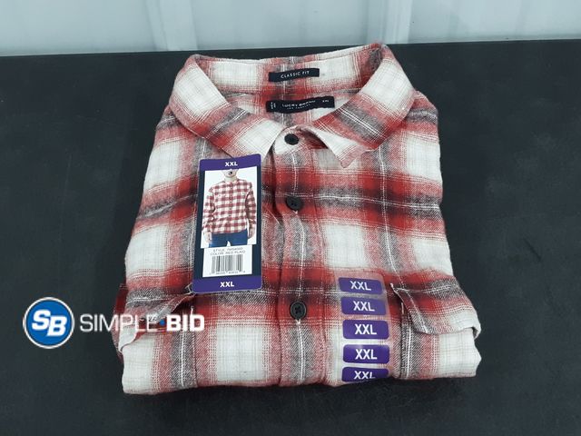 Lot 58-38853 - MEN'S Lucky Brand Button Down Flannel - SIZE XXL - NWT