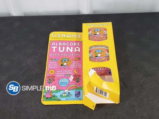 Lot 58-30611 - FISHWIFE! Tinned Seafood  2 cans inside - unopened