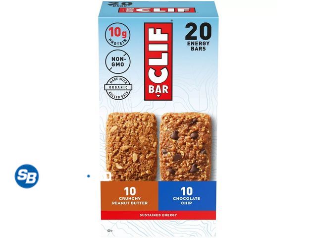 Lot 58-71960 - Clif Bar Variety Pack, 2.4 Ounce (18) pack - individually packaged - unopened - expired